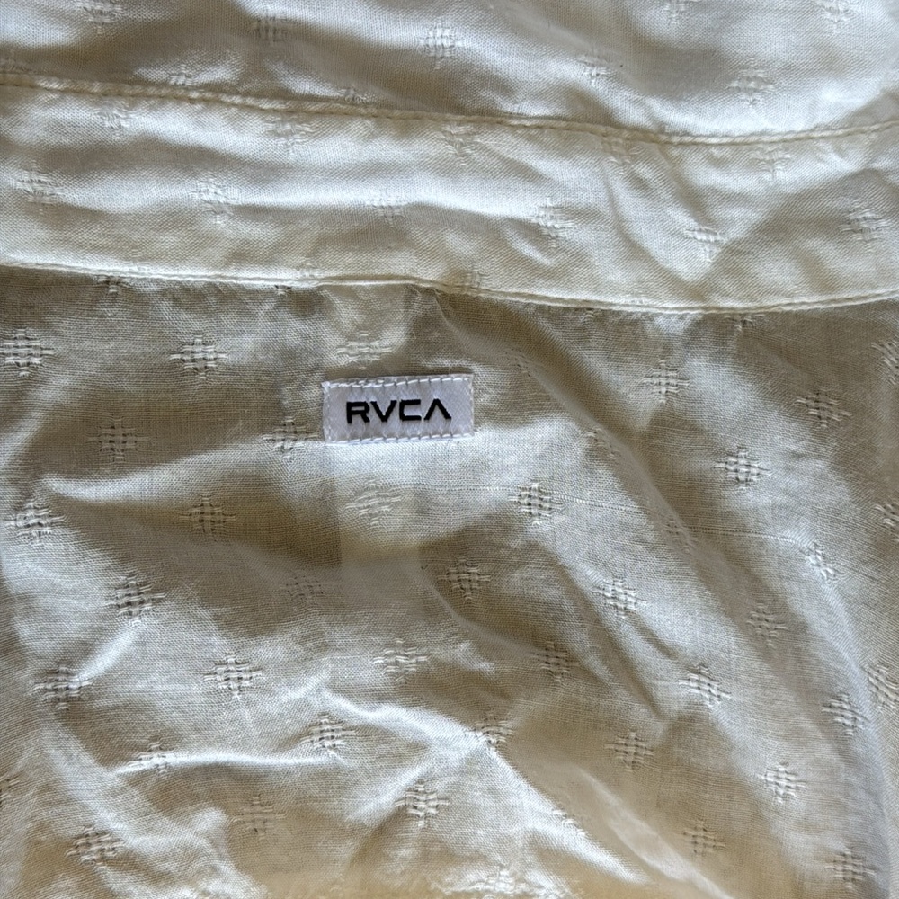 RVCA button down blouse with cutout on back - Picture 7 of 11